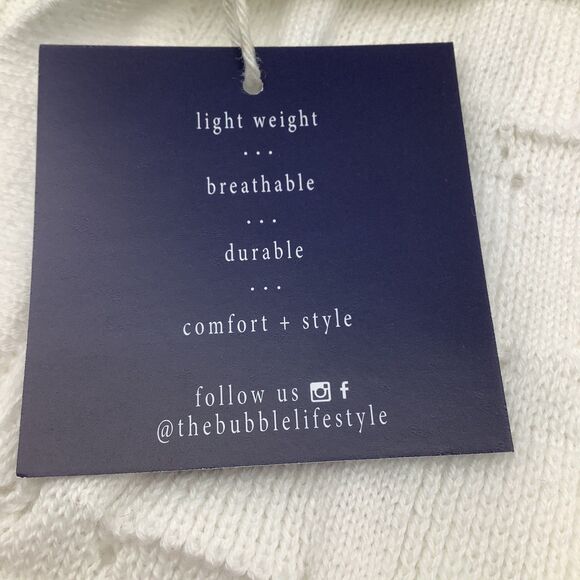 The Bubble Womens Anna Sleeveless Knit V Neck Polo White Size S NWT - Picture 6 of 9